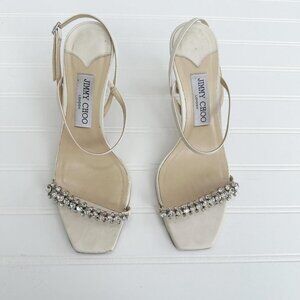 Jimmy Choo Women's White and Cream Sandals